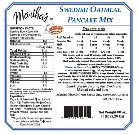 Wholesale- Oatmeal Pancakes FoodService 6/5 lb bags
